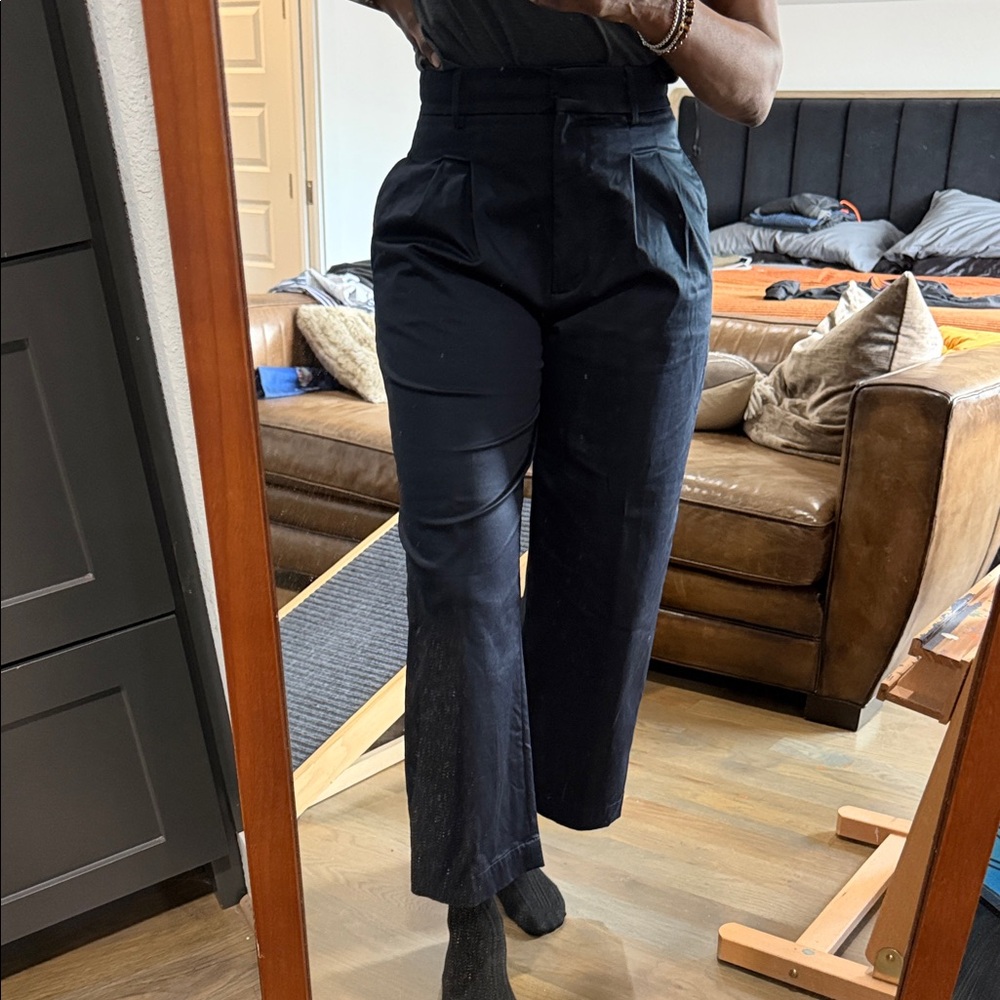 Banana Republic Navy Cropped Pants
